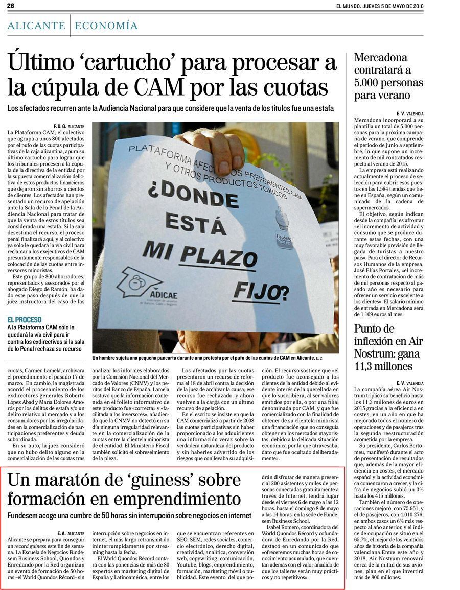 WQR en El Mundo