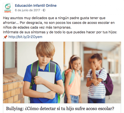 Imagen ejemplo tipos de contenidos en texto (extracto)