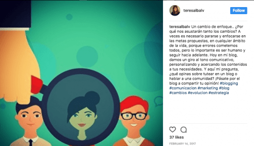 Imagen ejemplo tipos de contenidos en texto (storytelling)