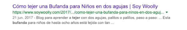 Ejemplo usos verbales consejos SEO-copywriting