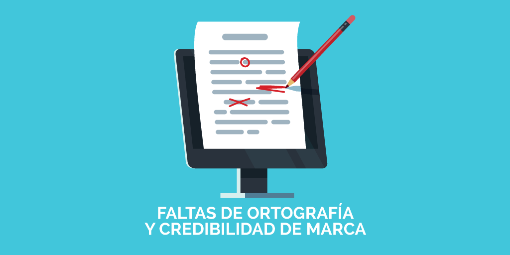 Imagen post faltas de ortografía y credibilidad